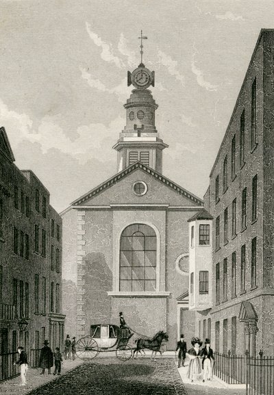 Sainte Anne Soho, vers 1810 - Thomas Hosmer after Shepherd